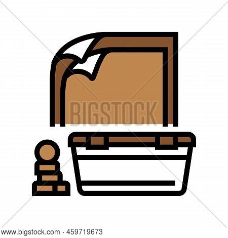 Plastic Container Color Icon Vector. Plastic Container Sign. Isolated Symbol Illustration