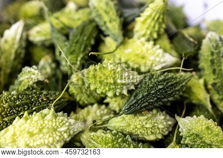 Momordica Charantia For Sale In Haifa Market, Israel