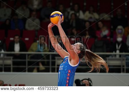Istanbul, Turkey - April 30, 2022: Kiera Van Ryk In Action During Turk Hava Yollari Vs Eczacibasi Dy