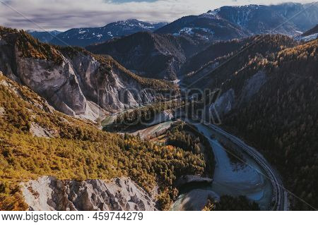 Ruinaulta Canyon In Switzerland Known As The Grand Canyon Of The Country
