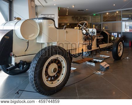 Athens, Greece - May 18, 2022. Old Classic Cars Inside The Hellenic Motor Museum.