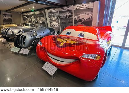 Athens, Greece - May 18, 2022. Old Classic Cars Inside The Hellenic Motor Museum.