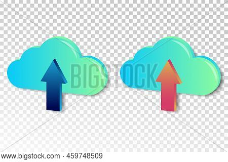 Cloud Storage And Download Icon, Computer Communication Concept