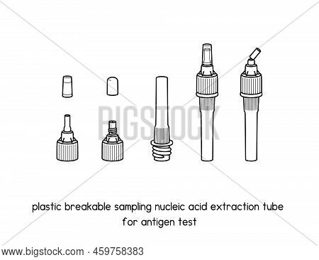 Plastic Breakable Sampling Nucleic Acid Extraction Tube For Antigen Test Diagram For Experiment Setu