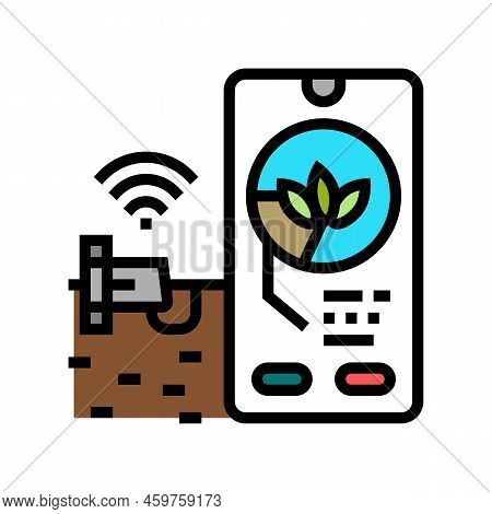 Smart Watering System Color Icon Vector. Smart Watering System Sign. Isolated Symbol Illustration