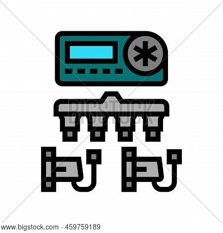Automatic Watering System Color Icon Vector. Automatic Watering System Sign. Isolated Symbol Illustr