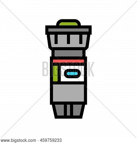 Pop Up Sprinkler Water Irrigation Color Icon Vector. Pop Up Sprinkler Water Irrigation Sign. Isolate