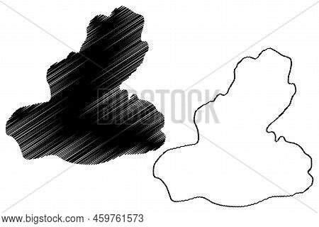 Perejil Island (kingdom Of Spain, Mediterranean Sea) Map Vector Illustration, Scribble Sketch Parsle