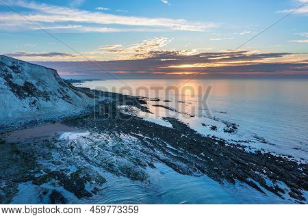 Beautiful Summer Sunrise Landscape Image Of Beachy Head Lighthouse In South Downs National Park In E