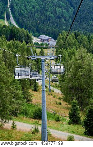 Cable Car To The Gerlitzen Alp In Austria On A Summer Day