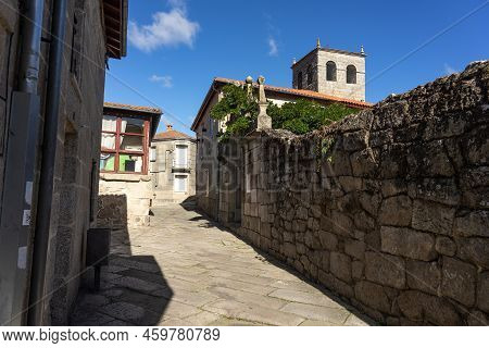 Allariz, Spain - October 22, 2021: Streets Of The Old Town In The Medieval Village Of Allariz, Orens