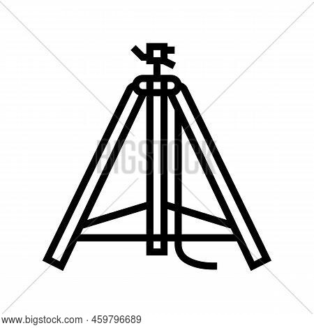 Ivot Sprinkler Water Irrigation Line Icon Vector. Ivot Sprinkler Water Irrigation Sign. Isolated Con