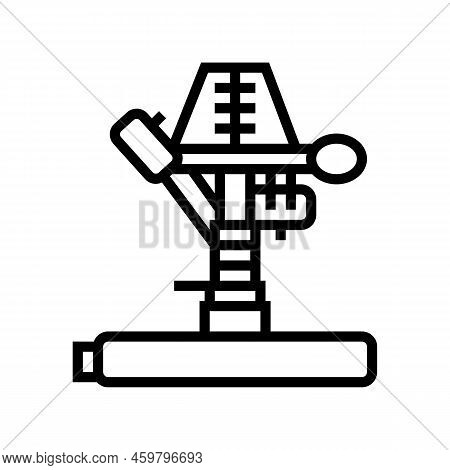 Portable Sprinkler Water Irrigation Line Icon Vector. Portable Sprinkler Water Irrigation Sign. Isol