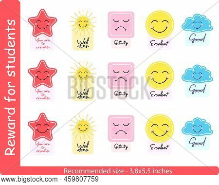 Awesome Funny Cute Teacher Reward Motivational Sticklers