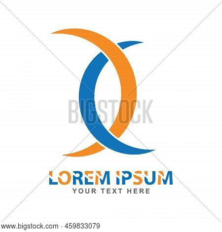 Circle Is Divided Into Parts. Geometric Template For A Logo, Sticker, Logo Or Brand. Illustration Fo