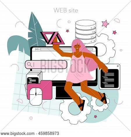 Back End Development Online Service Or Platform. Software Development
