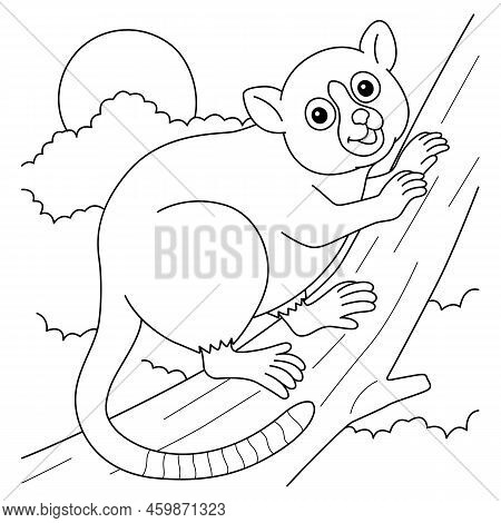 A Cute And Funny Coloring Page Of A Mouse Lemur. Provides Hours Of Coloring Fun For Children. To Col