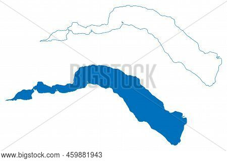 Lake Oppstrynsvatn (kingdom Of Norway) Map Vector Illustration, Scribble Sketch Oppstrynsvatnet, Str