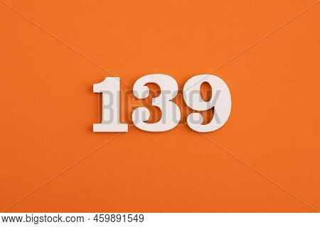 Number 139 - On Orange Foam Rubber Background