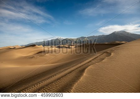 Riples On The Ripples Of A Sand Dune Crest In Great Sand Dunes National Park