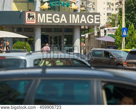 Bucharest, Romania - August 09, 2022: A Mega Image Store In Bucharest This Image Is For Editorial Us