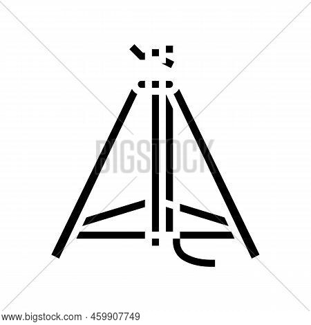 Ivot Sprinkler Water Irrigation Glyph Icon Vector. Ivot Sprinkler Water Irrigation Sign. Isolated Sy