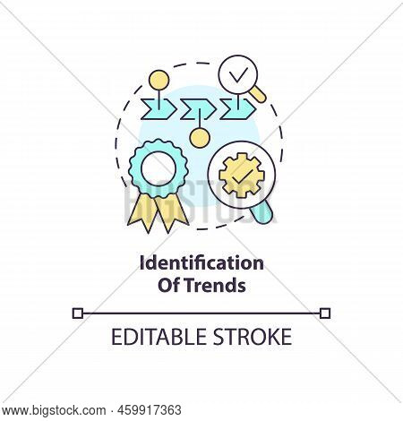 Identification Of Trends Concept Icon. Tendencies Management Component Abstract Idea Thin Line Illus