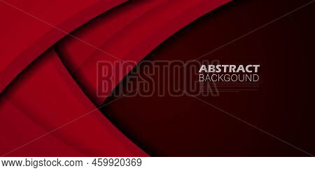 Red Background Vector Overlap Layer On Dark Space For Background Design. Editable Eps10 Vector Templ