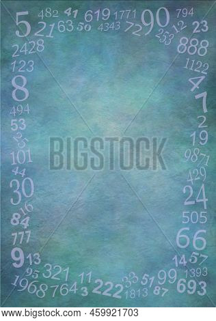 Numerology Diploma Certificate Award Announcement Invitation Advert Template - Random Numbers Creati
