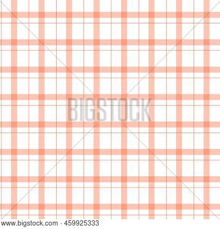 Gingham Seamless Pattern Checkered Square Symmetrical Pink Background For Design
