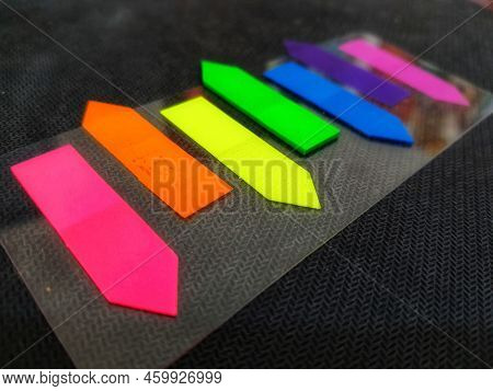 Small Colorful Sticky Notes For Adding Document Notes.