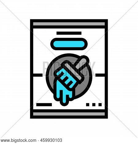 Paint Tool Repair Color Icon Vector. Paint Tool Repair Sign. Isolated Symbol Illustration