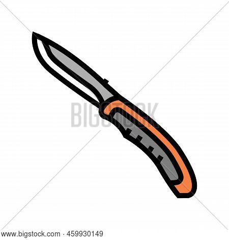 Knife Tool Repair Color Icon Vector. Knife Tool Repair Sign. Isolated Symbol Illustration