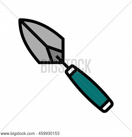 Trowel Tool Repair Color Icon Vector. Trowel Tool Repair Sign. Isolated Symbol Illustration