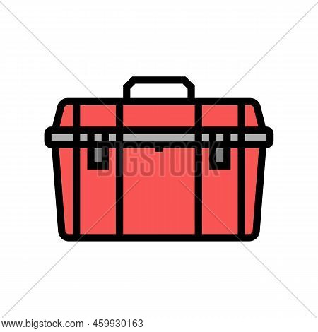 Toolbox Tool Repair Color Icon Vector. Toolbox Tool Repair Sign. Isolated Symbol Illustration