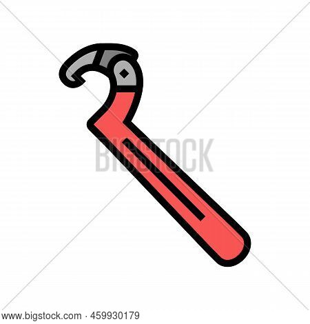 Spanner Tool Repair Color Icon Vector. Spanner Tool Repair Sign. Isolated Symbol Illustration