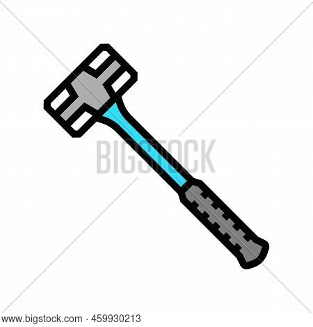 Hammer Tool Repair Color Icon Vector. Hammer Tool Repair Sign. Isolated Symbol Illustration
