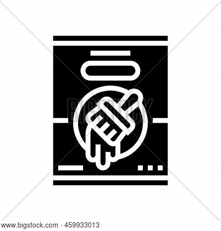 Paint Tool Repair Glyph Icon Vector. Paint Tool Repair Sign. Isolated Symbol Illustration