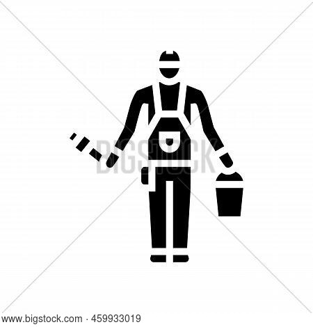 Builder Tool Repair Glyph Icon Vector. Builder Tool Repair Sign. Isolated Symbol Illustration