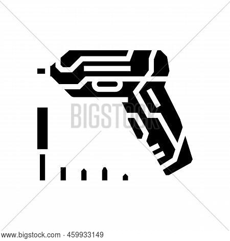 Screwdriver Tool Repair Glyph Icon Vector. Screwdriver Tool Repair Sign. Isolated Symbol Illustratio