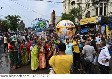 Kolkata, West Bengal, India - 21st July 2022 : All India Trinamool Congress Party, Aitc Or Tmc, At E