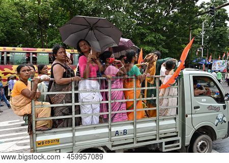 Kolkata, West Bengal, India - 21st July 2022 : All India Trinamool Congress Party, Aitc Or Tmc, At E