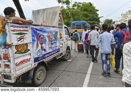 Kolkata, West Bengal, India - 21st July 2022 : All India Trinamool Congress Party, Aitc Or Tmc, At E