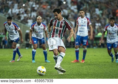 Rio, Brazil - August 17, 2022: Ph Ganso Player In Match Between Fluminense Vs Fortaleza By Quarter F