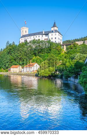 Rozmberk Castle Above Vltava River, Rozmberk Nad Vltavou, Czech Republic