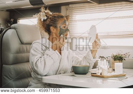 One Woman Using Beauty Image & Photo (Free Trial) | Bigstock