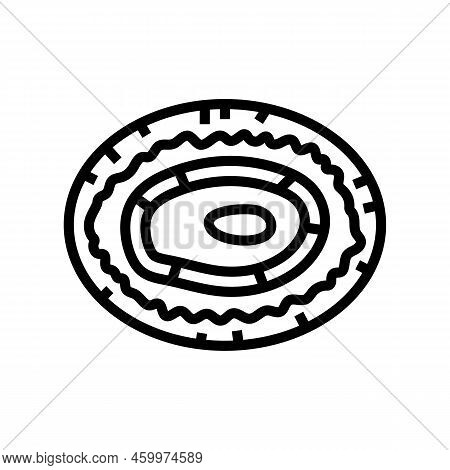 Limpet Sea Shell Beach Line Icon Vector. Limpet Sea Shell Beach Sign. Isolated Contour Symbol Black 