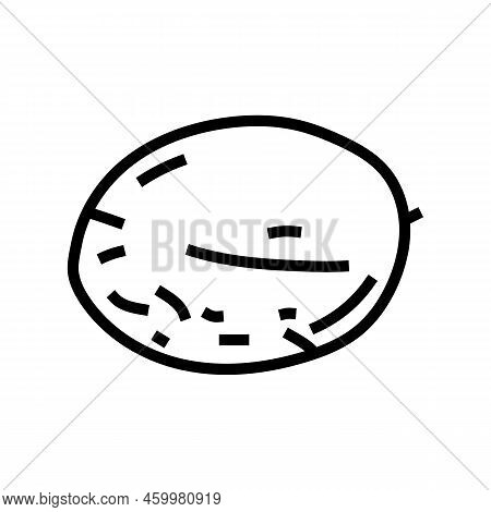 Melon Yellow Line Icon Vector. Melon Yellow Sign. Isolated Contour Symbol Black Illustration
