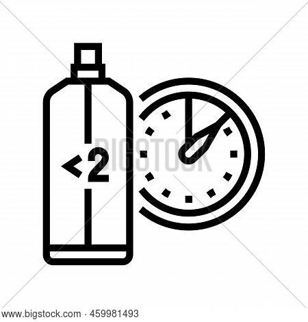 Eau Fraiche Aftershave Mist Line Icon Vector. Eau Fraiche Aftershave Mist Sign. Isolated Contour Sym