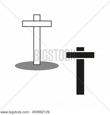 Religious Crosses. Cross Symbol. Vector Illustration. Stock Image.